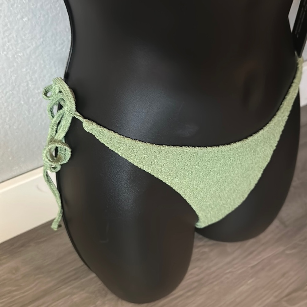 Light green string bathing suit bottom - Picture 3 of 7